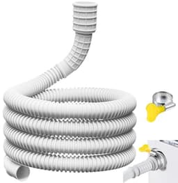 PromoHome Flexibele afvoerslang voor airco en luchtontvochtiger - 4 m - 25 mm/16 mm - Wit — thumbnail 1