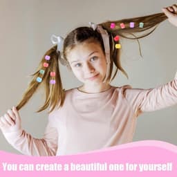 - Haarkralen - Clips van kunststof - Kleurrijk - Meisjes - Kindermode - Creatief - Geschikt voor alle haartypes - 200 stuks — thumbnail 5