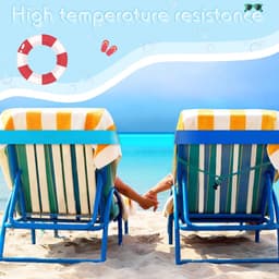 8 stuks handdoekbanden voor strandstoelen, cruise handdoekclips voor lounge, strand, zwembadstoelen, handdoekriemhouder, elastische winddichte strandaccessoires voor de zomer (effen, 29 x 4,97 cm) — thumbnail 3