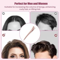 Haarklemmen Styling - Volume Spelden - Haar Indelen - Voorkomt Haartrekken - 9 cm Lengte - Zwart — thumbnail 3