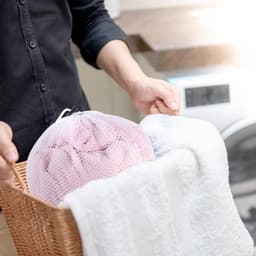 Thijox - 2 Stuks Wasnetten voor Wasmachine 30 x 40 cm - Herbruikbare Grof Mesh Waszakken met Trekkoord voor Blouse Babykleding Beha Ondergoed Sokken - — thumbnail 4