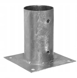 Domax - Gegalvaniseerde Parasolbasis - 101x150x2mm - Schroefmontage - Staal — thumbnail 1