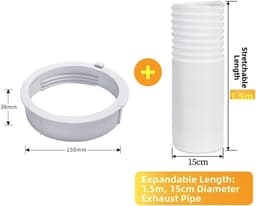 Afvoerslang Airco - Condensslang Airco - Airco Installatie - Hittebestendig Materiaal - 1.5 Meter - Wit — thumbnail 5