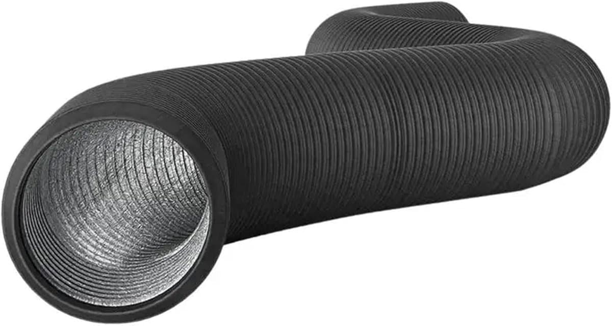 Afvoerbuis - Flexibele slang - Airco ventilatie - Stabiele constructie - 150 mm x 3 m - Grijs — afbeelding 1