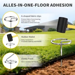 SnelShoppen - 100 Stuks Ø 4 mm Grondankers voor Worteldoek - Duurzaam Tuinaccessoire voor Stabilisatie en Bevestiging van Tuinmaterialen - Ideaal voor — thumbnail 3