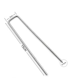 Omgoods - U-vormige Gegalvaniseerde Tuinpinnen voor Onkruidcontrole, 150mm — thumbnail 5