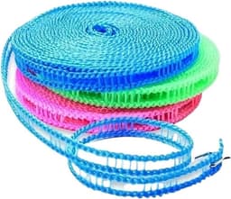 Waslijn - Outdoor lijn - Kleding drogen - Draagbaar en sterk - 9 meter - Roze — thumbnail 1