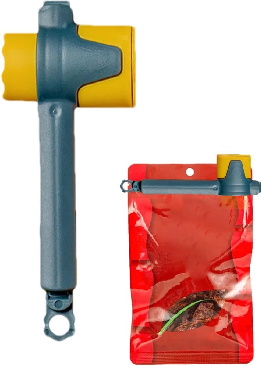 Voedselzak Clips - Zaksluiters Keuken - Levensmiddelen Bewaren - Met Schenktuit - 14 cm Diameter - Paarsblauw — afbeelding 1
