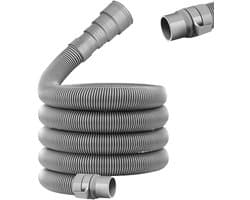Afwaterslang Set - Camper Afvoer - Afvalwater Afvoeren - Verstelbare Lengte - 28-42 mm - Grijs