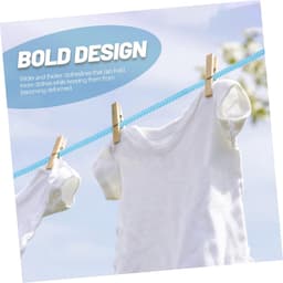 Kledinglijn Outdoor - Waslijn Touw - Kleding Drogen - Antislip Ontwerp - 500 cm - Blauw — thumbnail 2