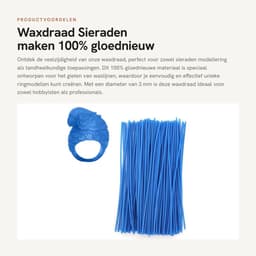 Solidchoice- Waslijn Gieten - Waslijn 3mm - Wasdraad - Gereedschap voor Sieraden - Functioneel Gereedschap - 100% Gloednieuw - Wasmateriaal — thumbnail 1