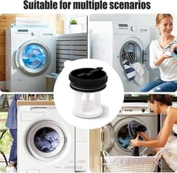 Pluizenfilter - 2 Stuks - Wasmachine Pluizenverzamelaar - Wasmachine Filter - 63 × 45 Mm - Herbruikbaar - Accessoires Voor Wasmachines - Hoogrendementsfilters - Geschikt Voor Wasmachines Van Verschillende Merken — thumbnail 4