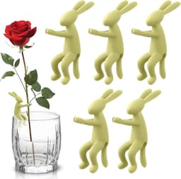 Vaas Propagation Buddy, konijnenthema, 5-delige set, antislip, schattige vrienden voor de verspreiding van binnen, vensterbank, balkon, tafel — thumbnail 4