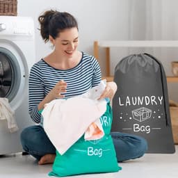 Compacte Waszak voor Vuile Kleding - 2 Maten, Geschikt voor Nat en Droog, Ideaal voor Reizen, Kamperen en Sportactiviteiten — thumbnail 3