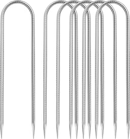 Grondpinnen 30 cm - Robuust staal - Corrosiebestendig - Perfect voor tenten en trampolines - ShopVlot — thumbnail 1