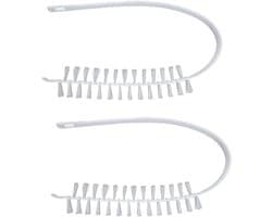 Wasmachine reinigingsborstels 2pcs - Lange flexibele fleece - Grondige reiniging van openingen - Voor alle apparaten - ShopVlot