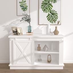 vidaXL - Ophangset - voor - minischuifdeur - 152 - cm - koolstofstaal - wit — thumbnail 3