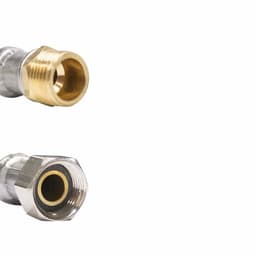 1/2" Panzerslang, RVS, DVGW, 500mm Flexibele Slang — thumbnail 2