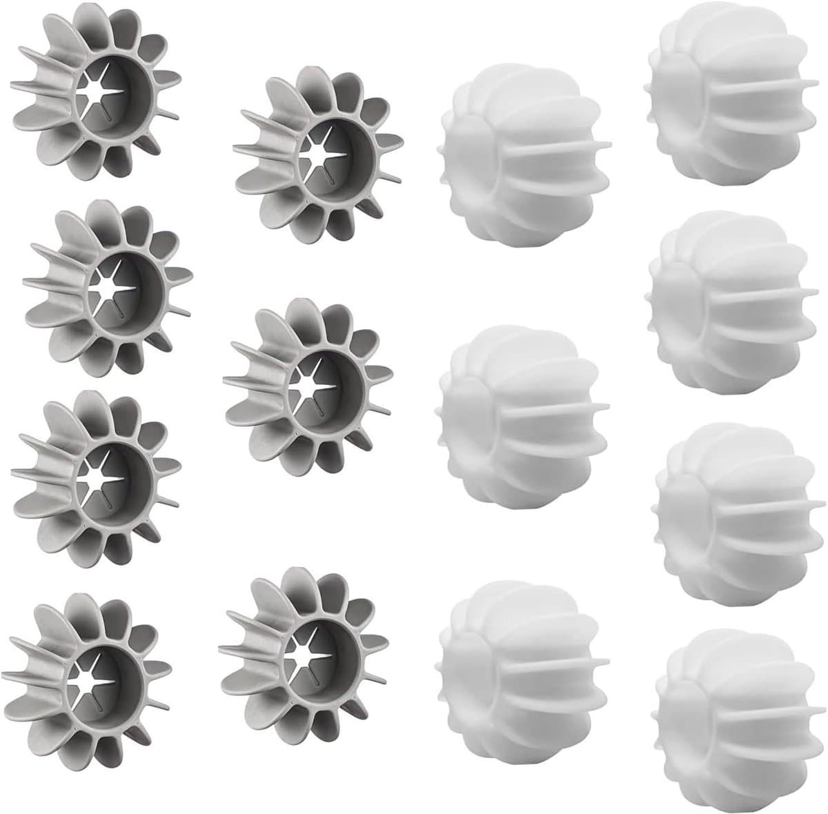 Allecto Plus - Drogerballen 14 stuks voor anti-rimpel effect en windvrij drogen van kleding. Wasmachineballen (4 x 2 cm) - Set van 14 stuks. — afbeelding 1