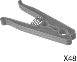 5five Wasknijpers - kunststof - 48x stuks - 8,5 cm - was ophangen — thumbnail 4