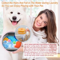 4 stuks - Filterzakken voor wasmachines - Huisdierhaar Vanger - wasmachinenetzak - pluizenvanger - wasmachine haarvanger - voor honden en katten - herbruikbare - huishoudelijke haarfilter - wasmachine pluizenvanger netzak - blauw en roze — thumbnail 2