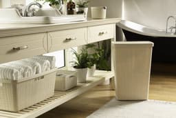 Curver Jute Wasmand met deksel 58L - 2 stuks - Gebroken Wit — thumbnail 5