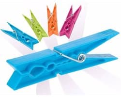 Wasknijpers set van 3 - Multicolor - Kunststof - 32 Stuks - Wassen - Regenboog - LGBTQ