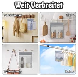 Wasknijperzak voor het Opbergen van Wasknijpers met Ophanghaak - Ideaal voor Thuis en Tuin — thumbnail 3