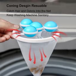 Pluizenfilterzakken voor wasmachines, dierenhaarvangers (4-pack) — thumbnail 2