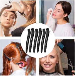 12 Zwarte Professionele Krokodillenklemmen voor Kappers en Thuisgebruik — thumbnail 3