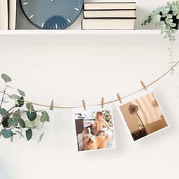 156 Houten Wasknijpers Set met Jute Touw en Spijkers voor Foto Decoratie — thumbnail 4