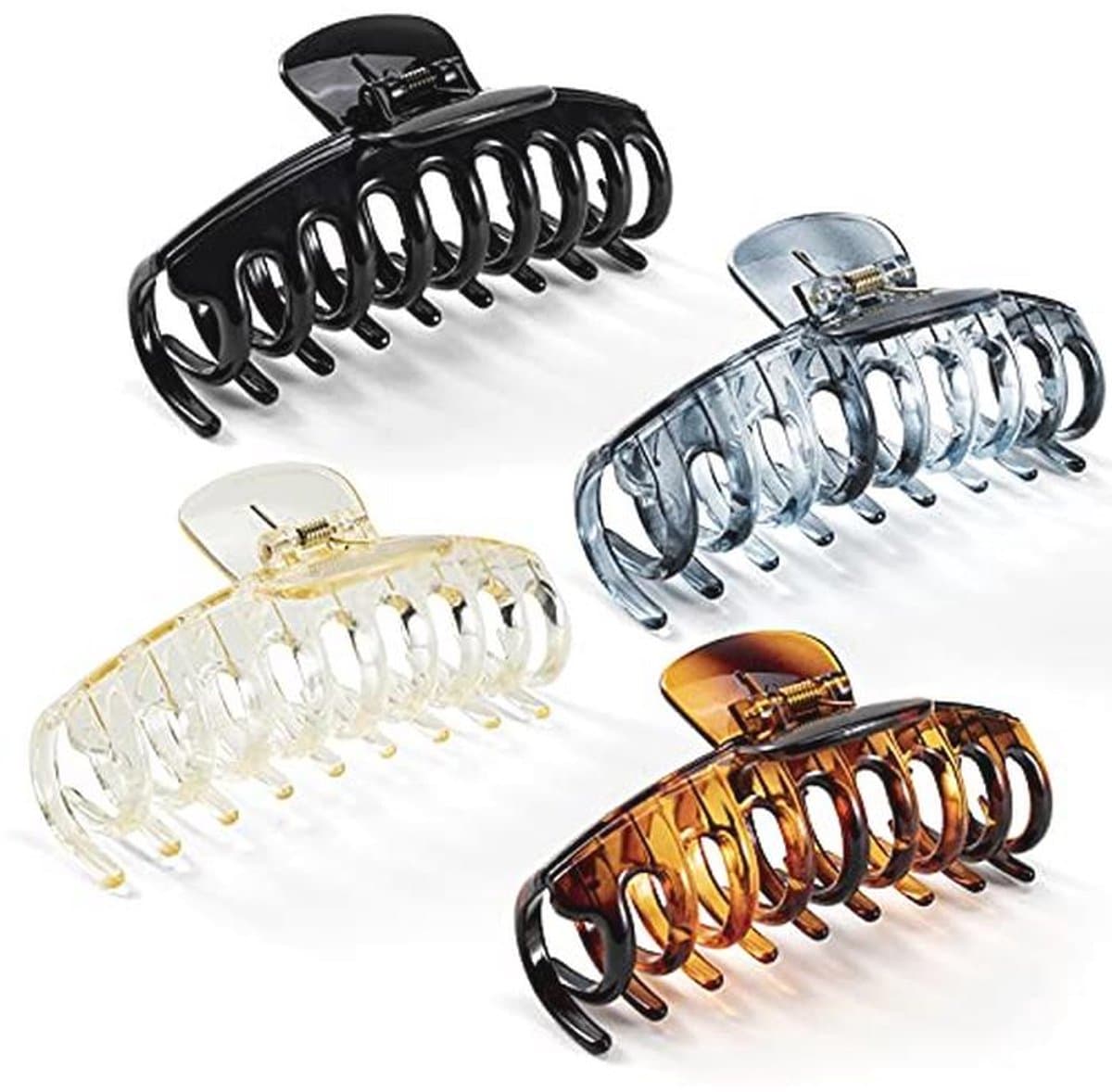 Haar klauwclips voor dik haar - Antislip haarklemmen 10,3 cm | 4 stuks — afbeelding 1