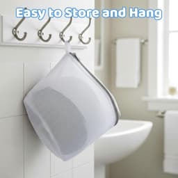 IMPERATORIS® Waszakjes voor Wasmachine - Bescherming voor Fijne Was en Schoenen - Mesh Wasnet met Rits - Voorkomt Slijtage - Set van 2 - wit - 30 x 20 cm — thumbnail 2