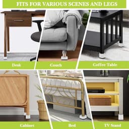 Meubelverhoging set van 8 stuks - Stapelbare bed- en tafelverhoging - Antislip tafelbeenverlengers - Geschikt voor bank, bed en wasmachine — thumbnail 3