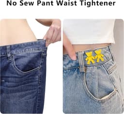 Jeansknopen pinnen – 9 paar verstelbare taille clips in 9 kleuren voor losse jeans en rokken — thumbnail 4
