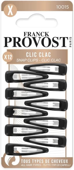 12 Stuks Haarspeldjes Clic Clac voor Kapsels - Willekeurige Kleur — thumbnail 1