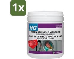 1 x HG Tegen Stinkend Wasgoed Wasmiddeltoevoeging 500 gr - Wasmiddel Tegen Stank - Stinkend Wasgoed - Wasmiddel Toevoeging - Stankmoleculen Verwijderen - Fris Wasgoed