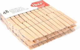 Ibex Wasknijpers - Hout - 48 stuks — thumbnail 1