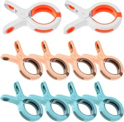 Grote Kledingknijpers - 8 Stuks, Handige Clips voor Handdoeken, Strandstoelen en Bedtextiel — thumbnail 1