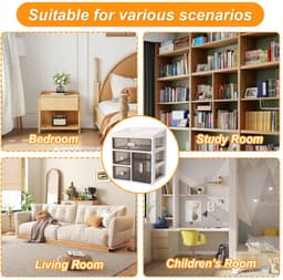 Cosensi - 4-Tier Medicine Cabinet Organizer - Opbergdoos - Duurzaam - Plastic - Medicijnen Organizer - Geschikt voor Thuis en Kantoor - 4 Laden — thumbnail 4