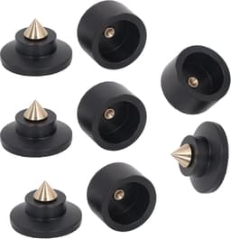 Luidspreker Isolatie Voeten - Anti-Vibratie Pads - Audio Verbetering - Verstelbare Hoogte - 0-3.5mm - Zilver — thumbnail 2