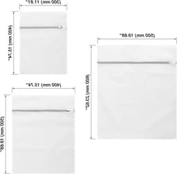 Set van 9 Herbruikbare Waszakken voor de Wasmachine - Ideaal voor Ondergoed, Sokken en Handdoeken - Maat 30x40, 40x50 en 50x60 cm met Rits — thumbnail 5