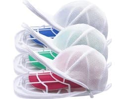 Hoeden Wasmachine - Hoedkooi Waszak - Petten Reinigen - Verbeterd Ontwerp - 3 Stuks - Wit