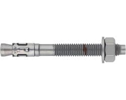 Hoge-lastankers - Keilankers - Zware bevestiging - Roestvrij staal A2 - M10 x 70 mm - Grijs