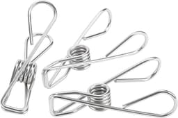 200 RVS Wasknijpers 5.8 x 1.2 cm - Duurzame, Roestvrije Klemmen voor Buitenshuis en Binnengebruik — thumbnail 2