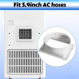 Airconditioning Afvoerslang Adapter Plat - Ø150mm - Koppelstuk Mobiele Airco Afvoerslang - Accessoires Voor Mobiele Airconditioning - Voor Mobiele Airconditioning, Afzuiging, Droger — thumbnail 2
