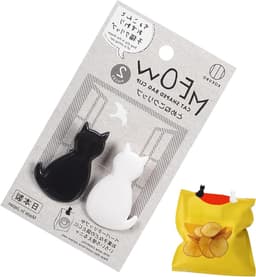 Tasklemmen Set - Kattengreep Clips - Voedsel Zakken Sluiten - Duurzaam ABS Materiaal - 2 Stuks - Gemengde Kleuren — thumbnail 1
