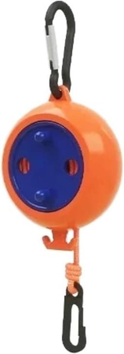 Intrekbare Waslijn - Draagbare Lijn - Buiten Drogen - Verstelbare Lengte - 2 stuks - Oranje — thumbnail 1
