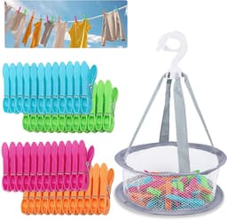 Wasknijpers voor het ophangen van kleding, wasgoed en andere items in een handige zak — thumbnail 1