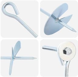 vidaXL - Aardanker - 2 - st - Ø10 - x - 60 - cm - Gegalvaniseerd - Metaal - zilver — thumbnail 4